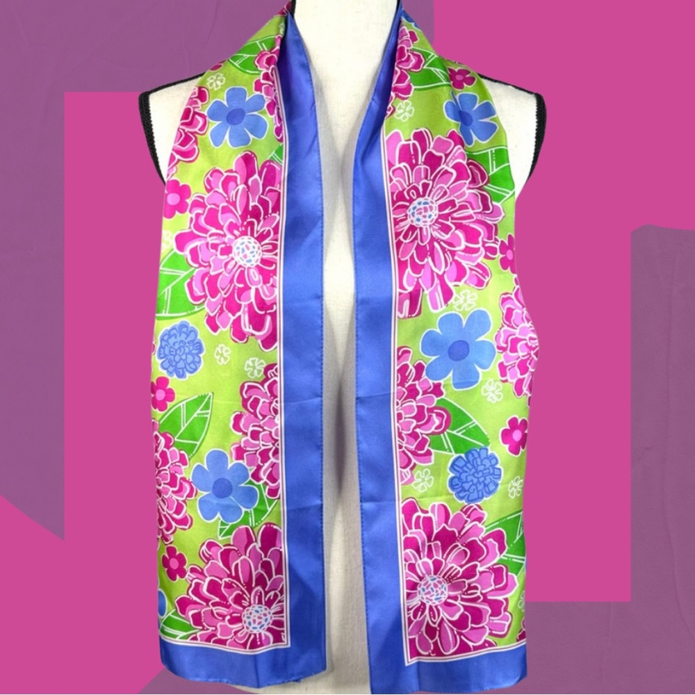 Lilly Pulitzer Ford Breast Cancer Silk Scarf